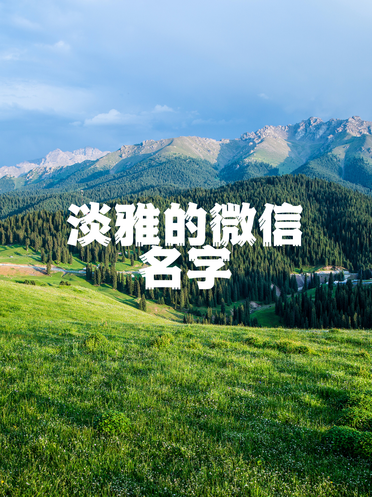 我认为在微信的海洋中,选择一个淡雅的名字,如同夏日