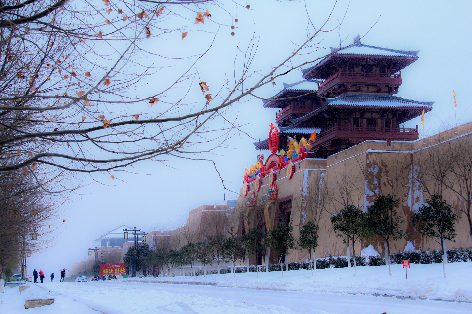 99湖北枣阳汉城雪景,宛如仙境般醉人7615 湖北枣阳汉城,这座