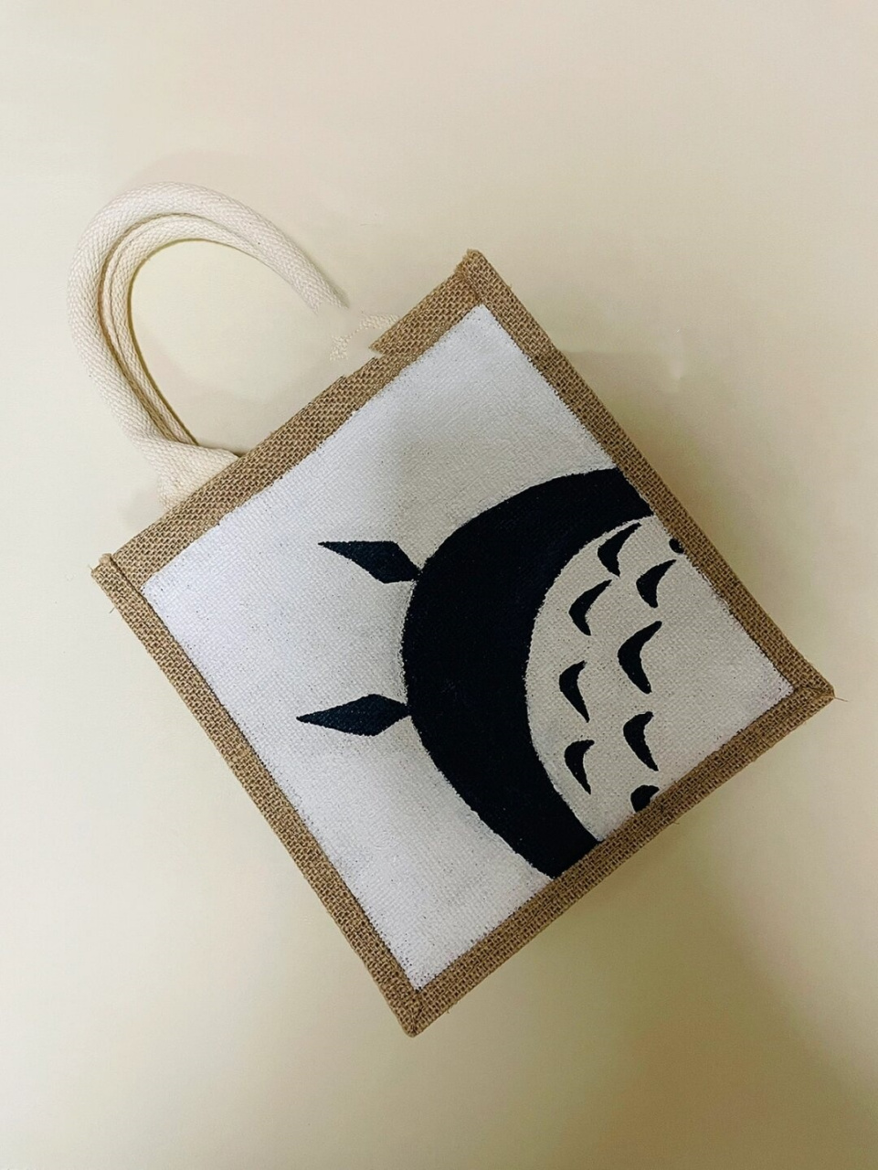 muji麻袋手绘改造#画只龙猫  muji与龙猫93的梦幻联动来了!