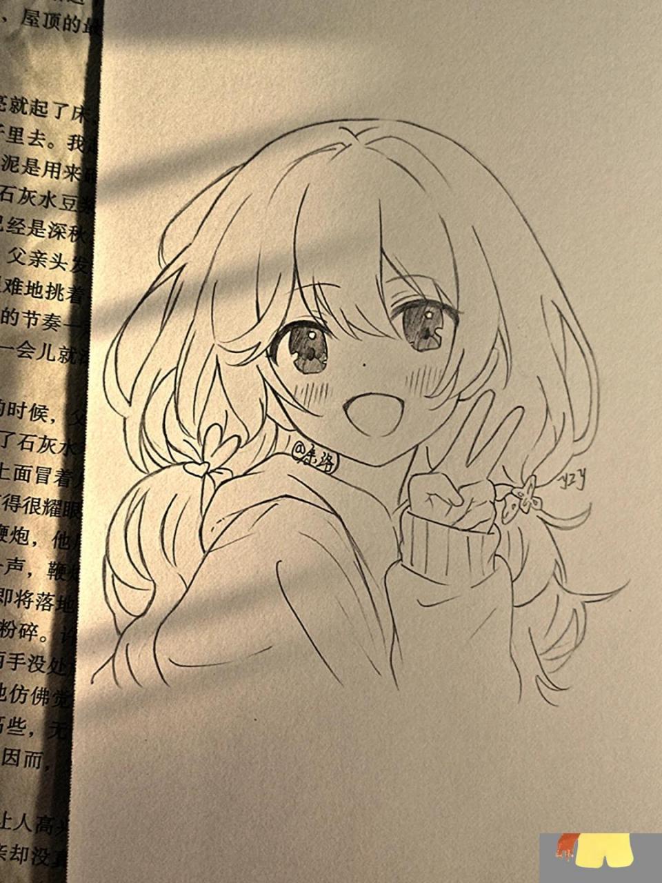 动漫女生绘画 求各位大佬们可以指导我