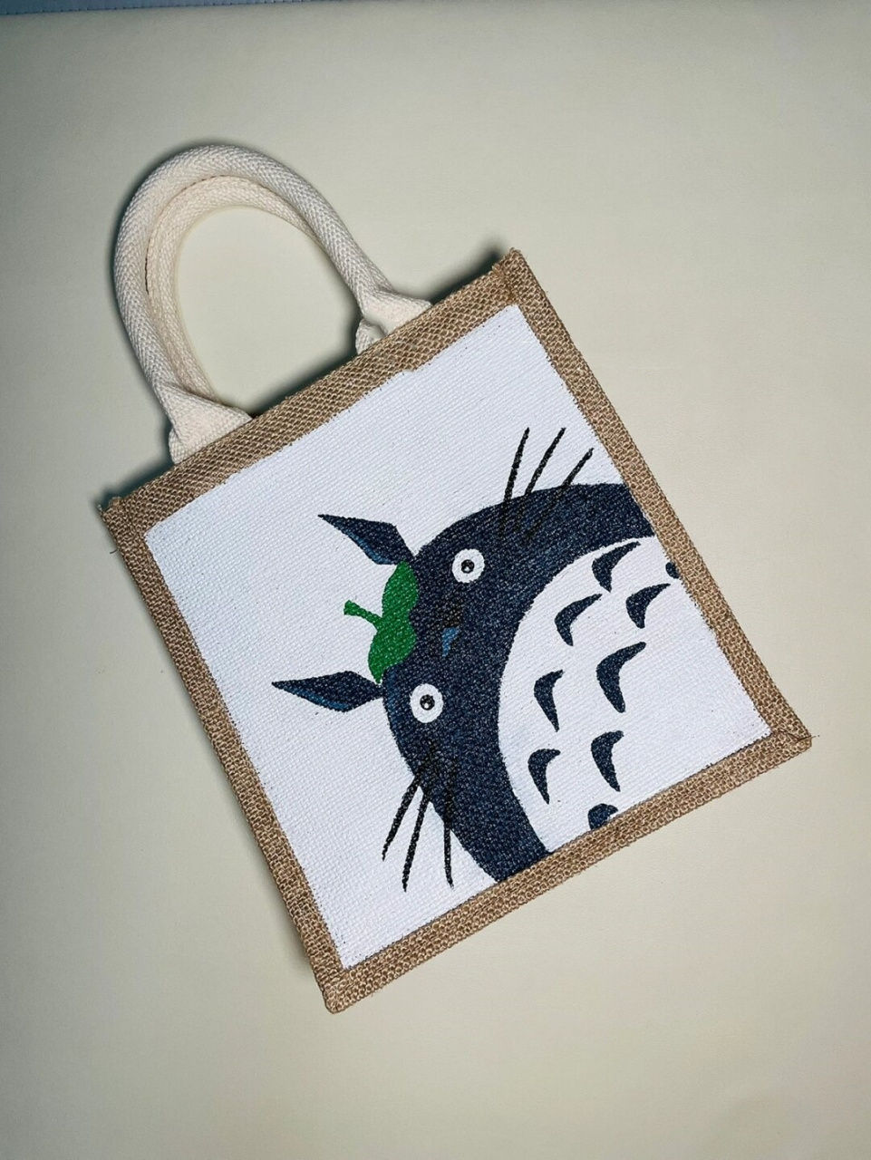 muji麻袋手绘改造#画只龙猫  muji与龙猫93的梦幻联动来了!