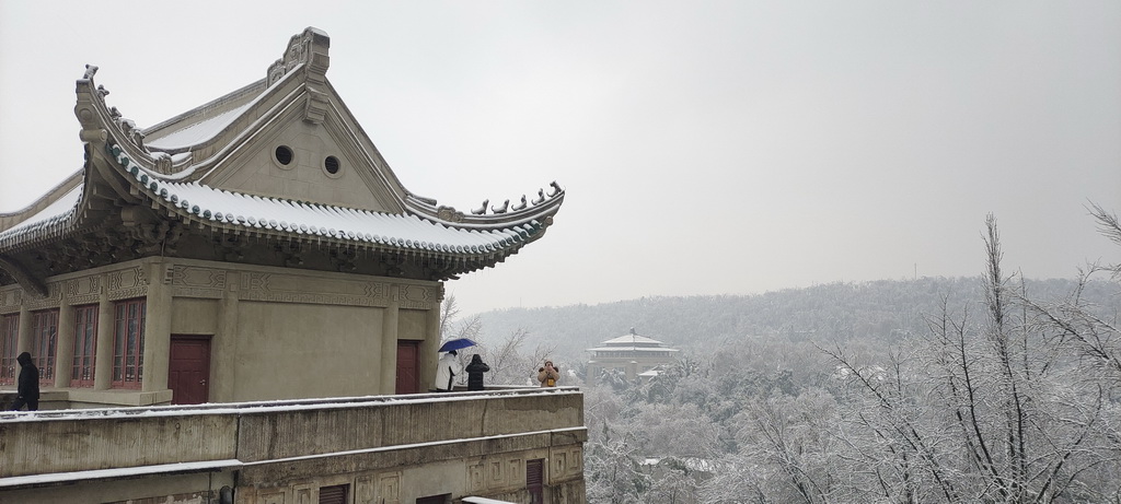 武汉大学雪景尾音不经意间,新华网