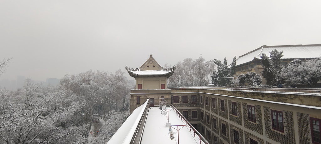 武汉大学雪景尾音不经意间,新华网