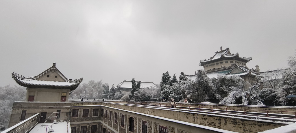 武汉大学雪景尾音不经意间,新华网
