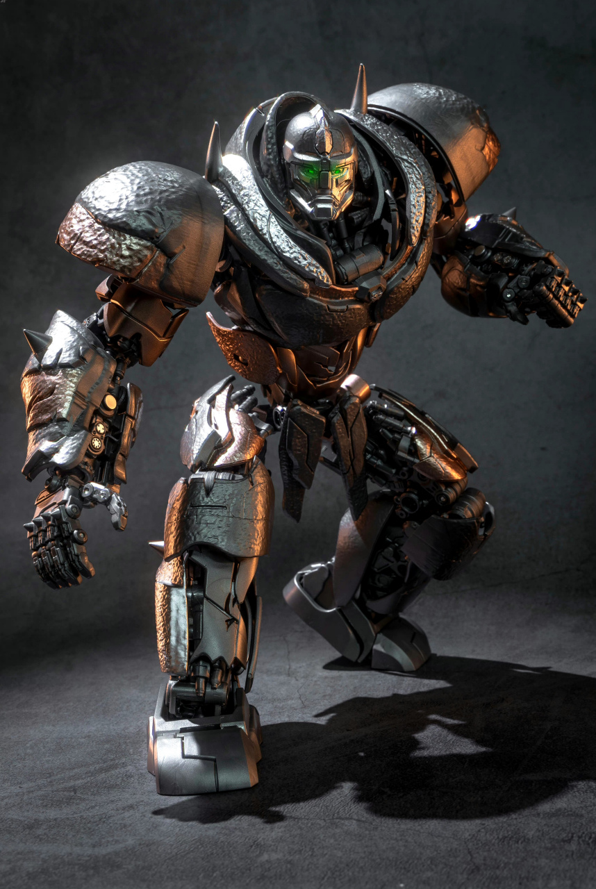 模型欣赏:yolopark amk 变形金刚7 超能勇士崛起 犀牛勇士,得益于摄影