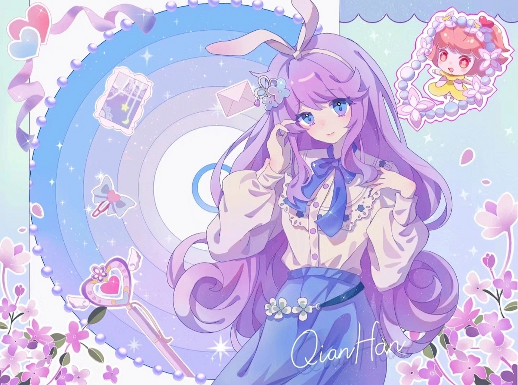 可爱小花仙千韩 紫色最爱