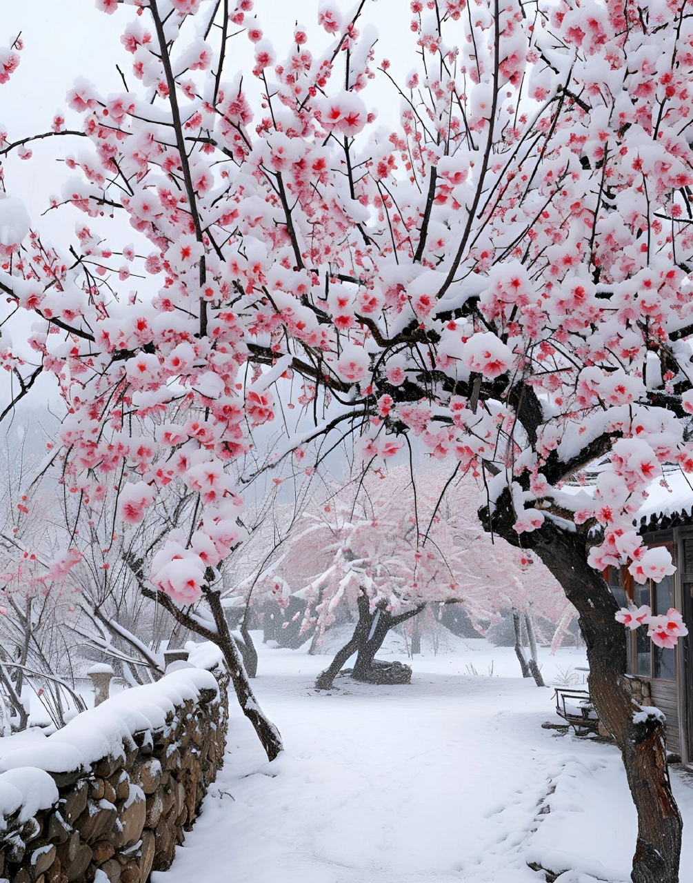 北京冬天赏梅花图片