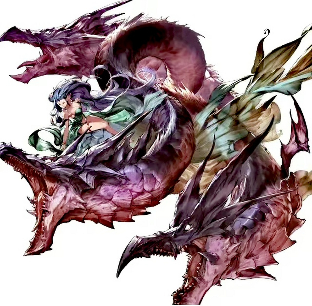 画师吉田明彦奇幻角色插画欣赏,描绘了奇幻世界中的战士战斗的场景