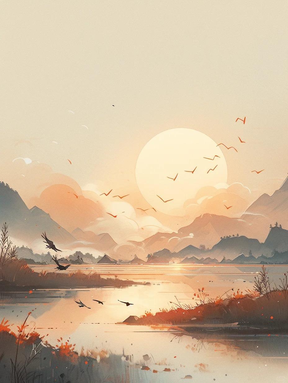 清谈半窗月,澹坐一杯茶.35句悠闲诗词,携你探寻了无尘垢的世界