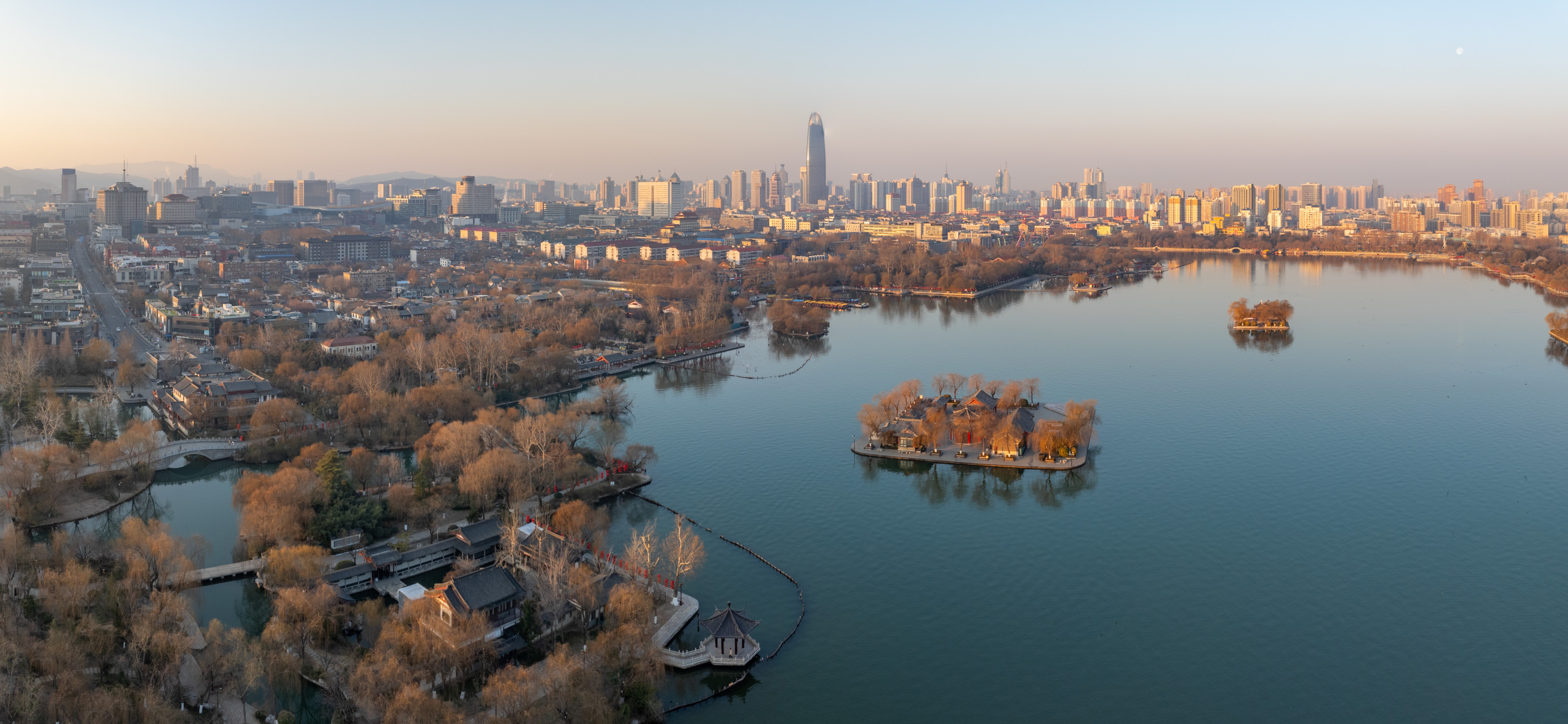 济南大明湖全景图片图片