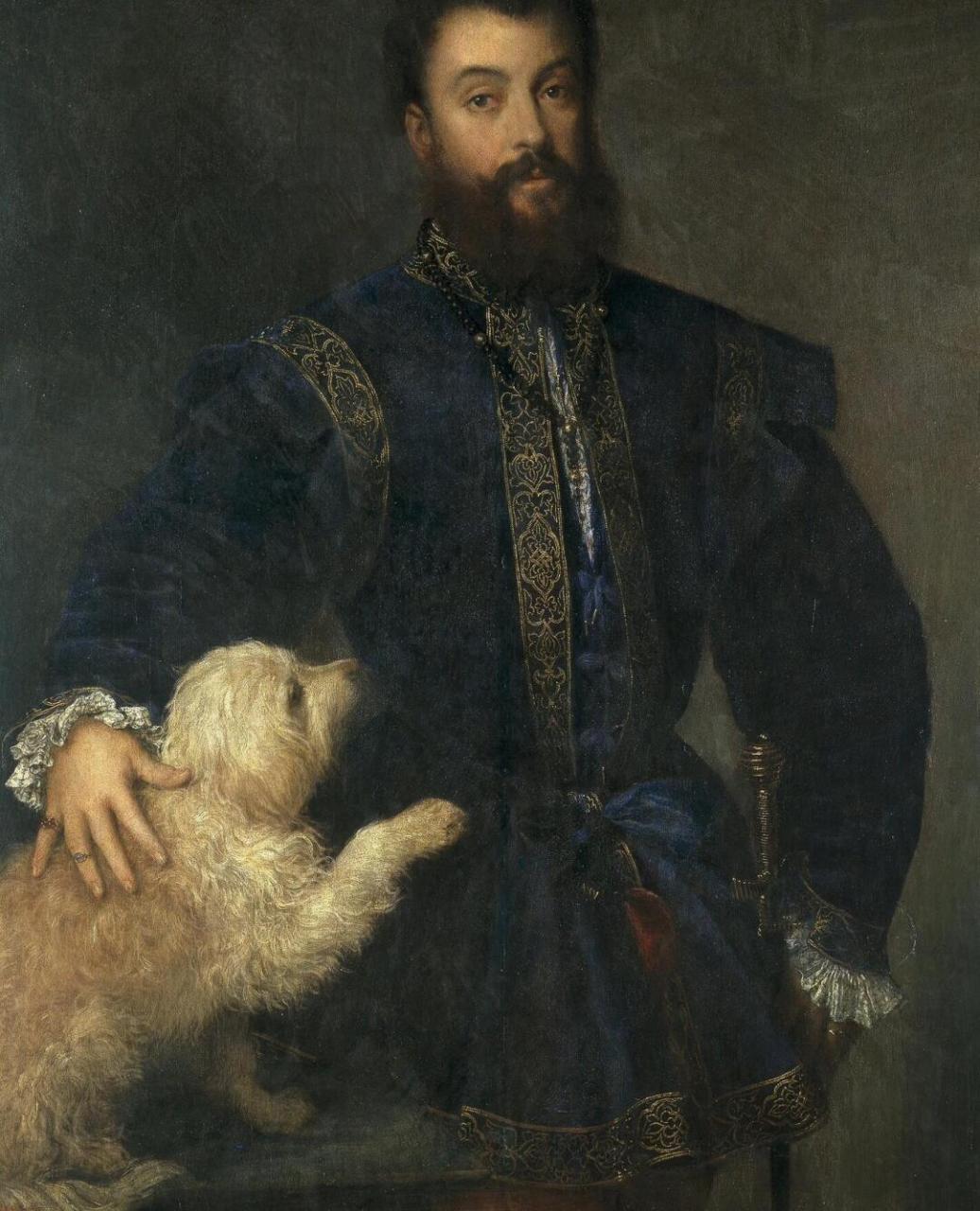 西方油画之父/提香  五百年前,传说罗马帝国的皇帝查理五世,曾经给大