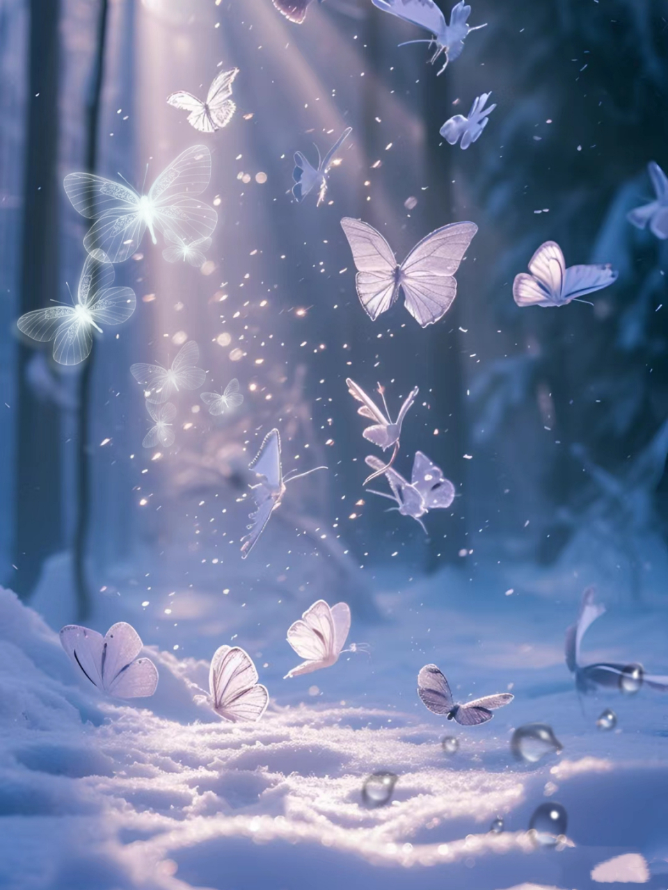 好美的冰蝴蝶 今天我才知道什么是冰蝴蝶!