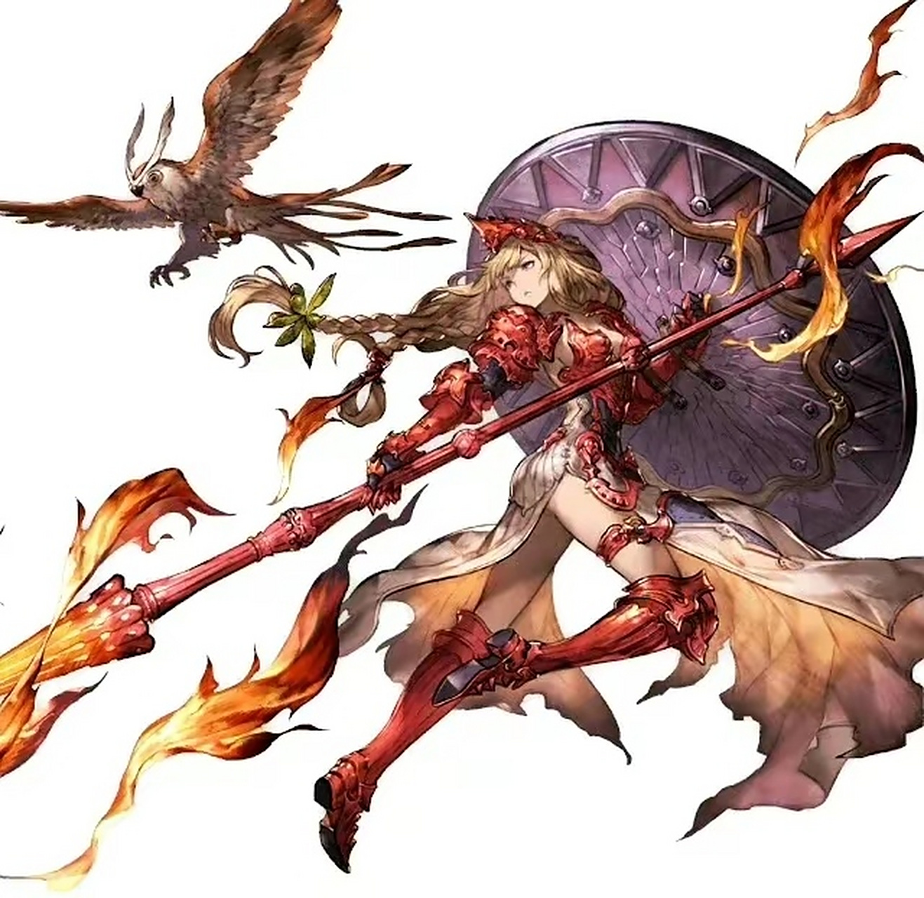 画师吉田明彦奇幻角色插画欣赏,描绘了奇幻世界中的战士战斗的场景