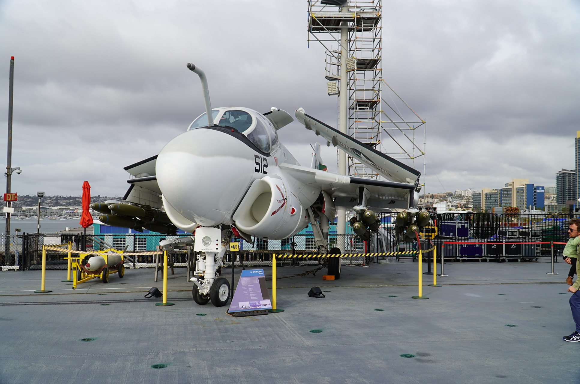 航母博物馆甲板上的美国海军a