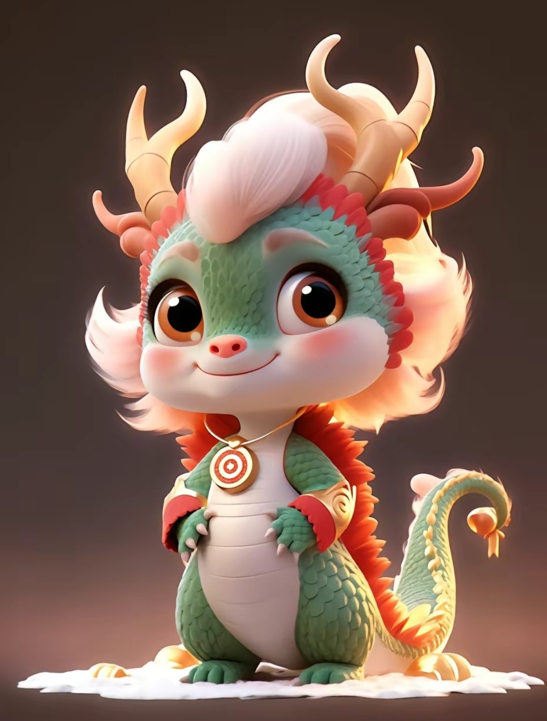 小龙人来啦,带着祝福和欢笑,祝你在新的一年里,天天开心,笑容常开