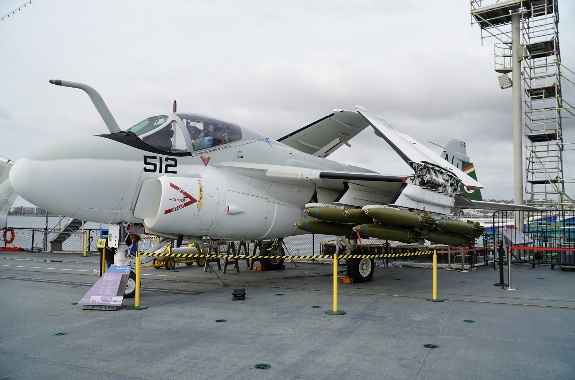 航母博物馆甲板上的美国海军a