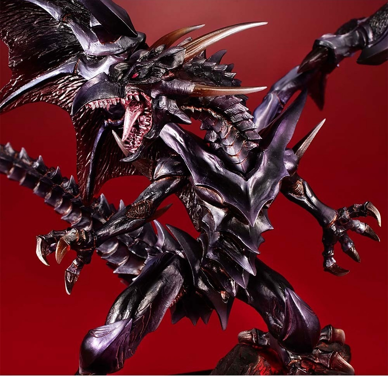 模型欣赏:megahouse 游戏王 决斗之怪兽 真红眼黑龙 ,全长32