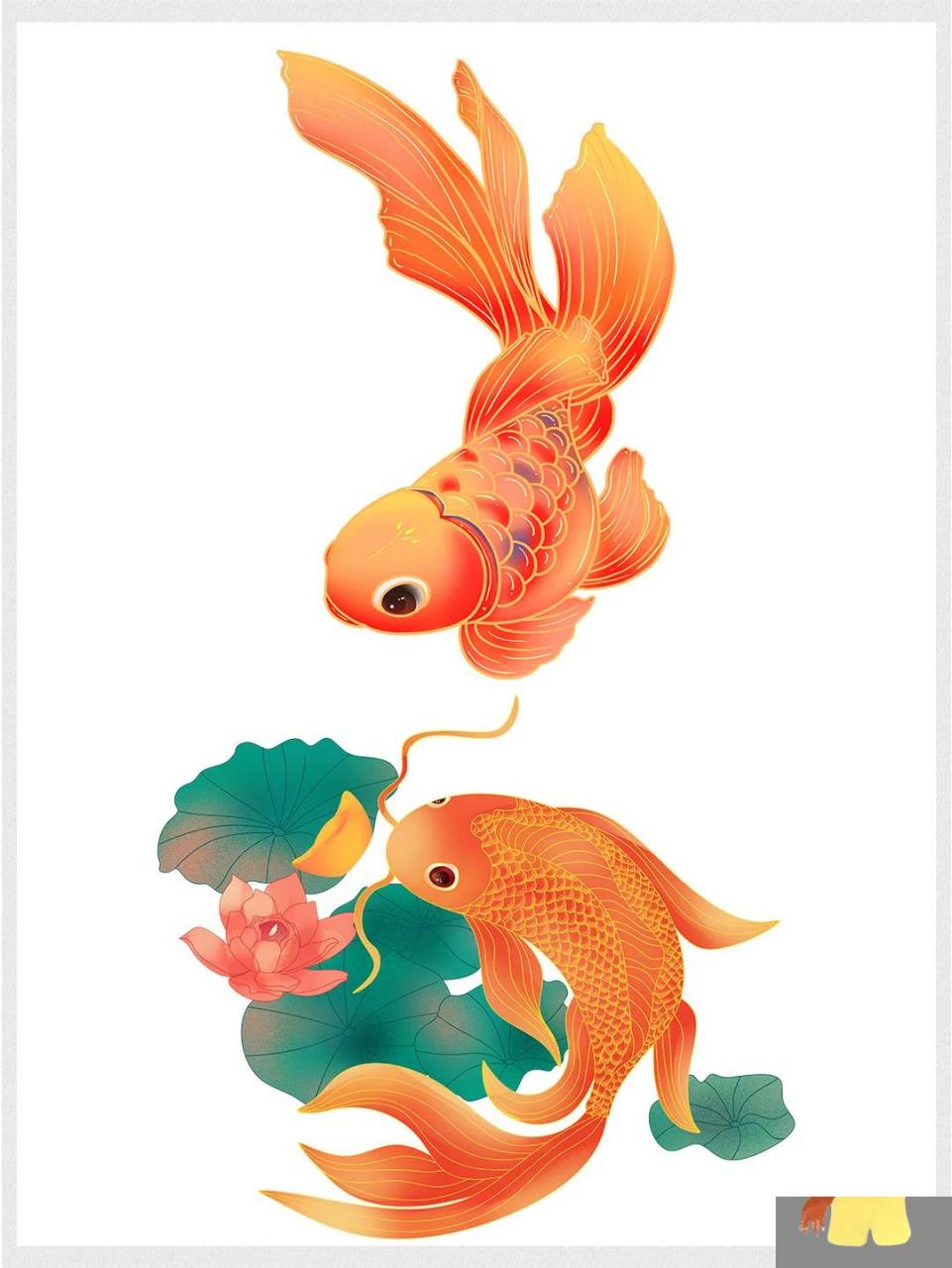 国潮风锦鲤 94锦鲤,向来都是好运,吉祥的代表,年年有鱼,鱼跃龙门.