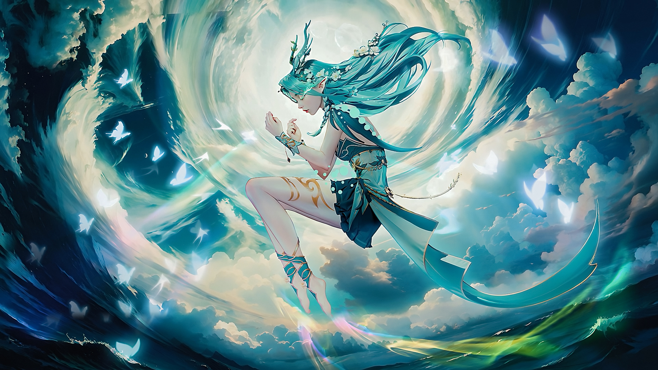 新晋国漫女神|《神印王座》自然女神4k高清壁纸:自然女神是梦幻神殿的