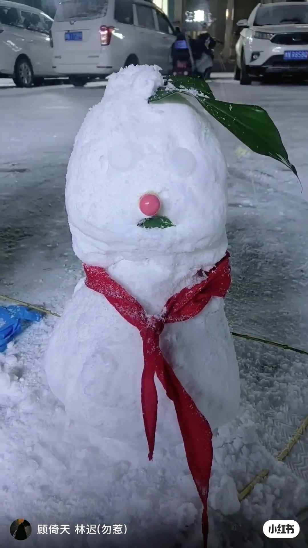 你见过这么奇怪的雪人嘛