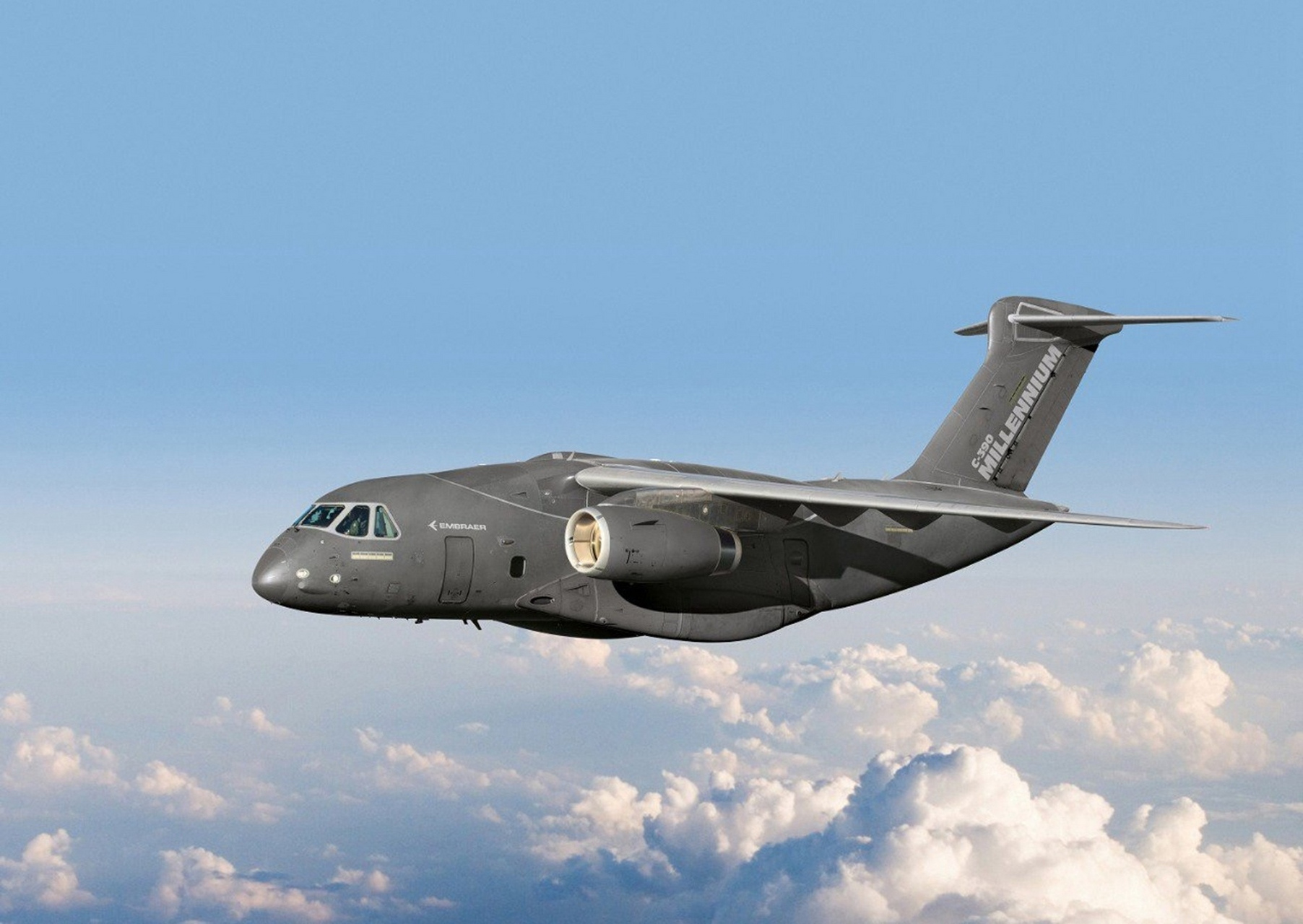 飞行器欣赏:巴西 巴西航空工业 c-390/kc-390 中型运输机,该机最大