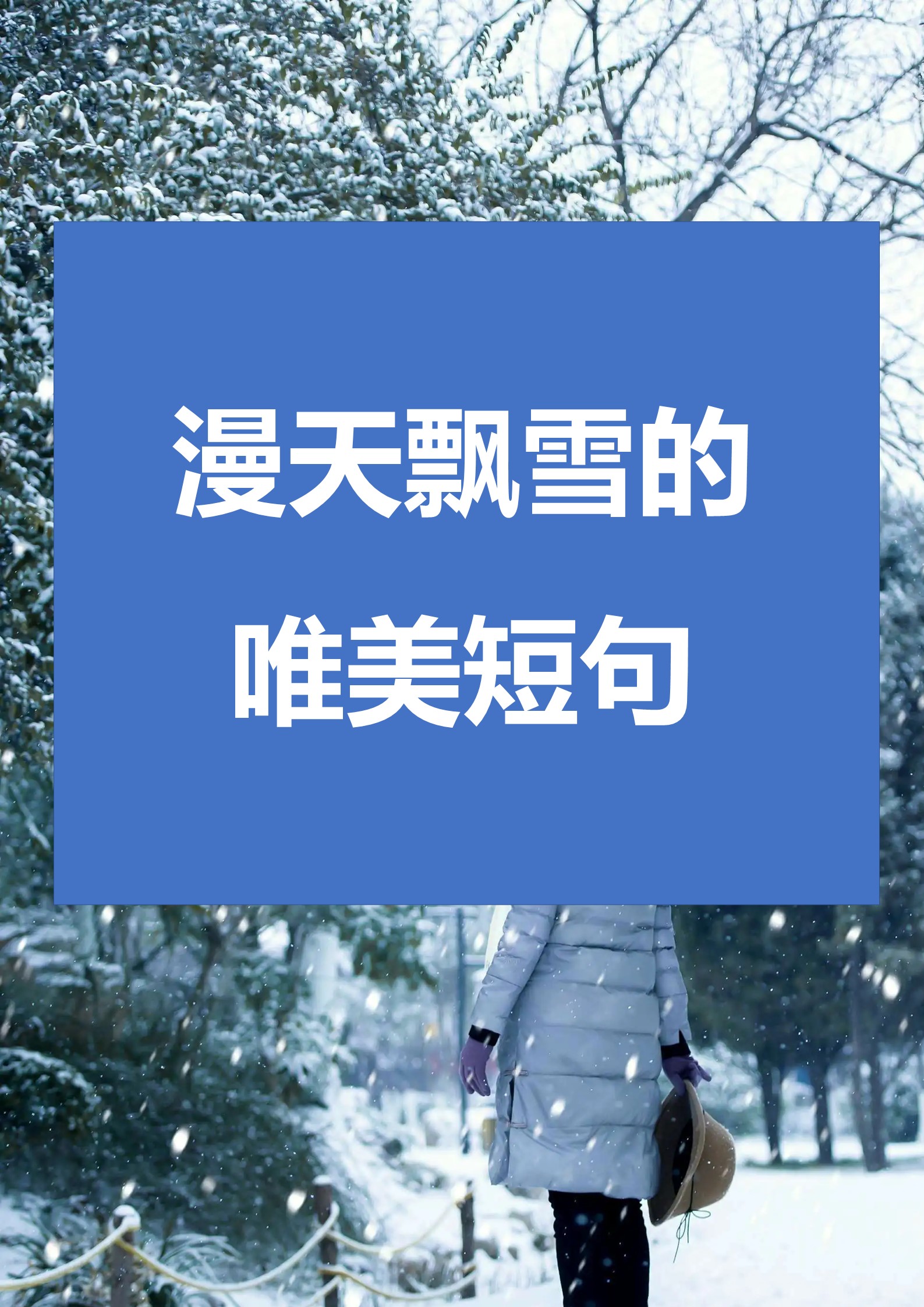 冬天飘雪的图片带字的图片