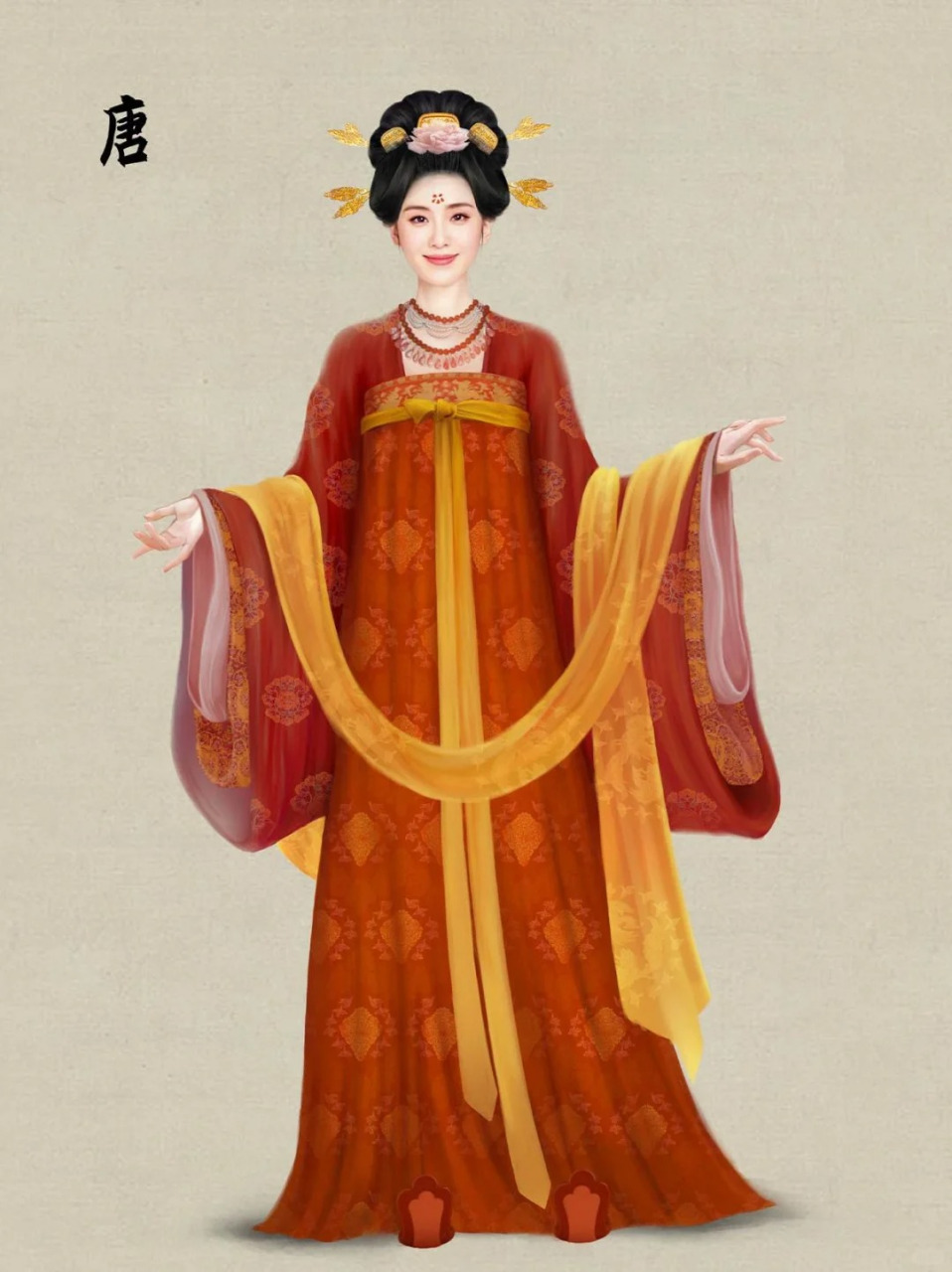 春晚被唐制汉服的刘诗诗惊艳啦,虽然一直知道她古装绝