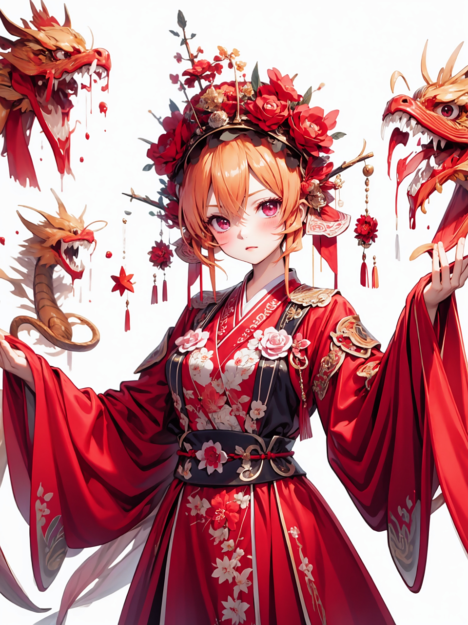 食戟之灵# 给绘里奈穿新娘妆