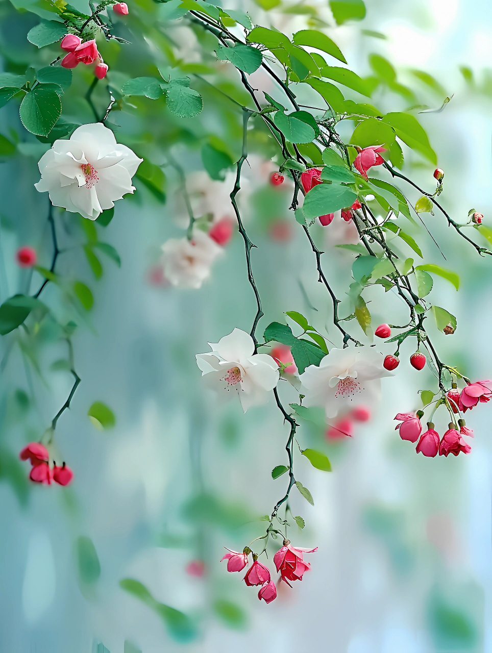 高清花朵壁纸美图鲜花无水印  微风拂过,摇曳生姿,随风飘扬.