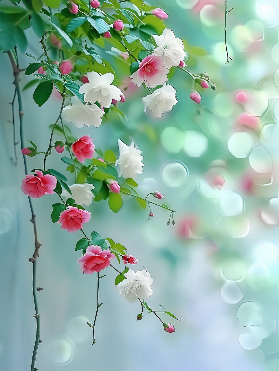 高清花朵壁纸美图鲜花无水印  微风拂过,摇曳生姿,随风飘扬.