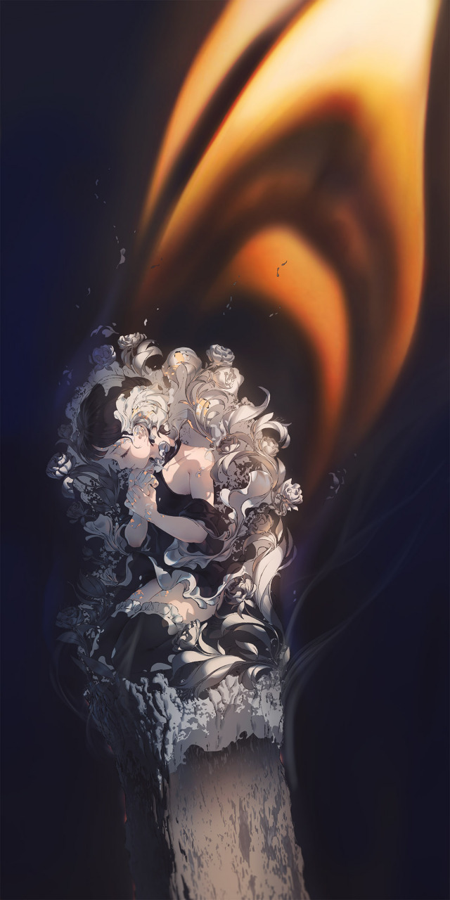 短促的生命,永恒的光芒#二次元#  画师:miv4t