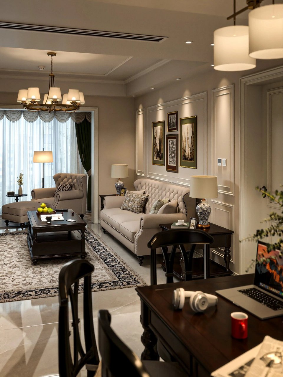 适合自己才最重要～ 在装修新家的时候,我选择了美式风格,因为它简单