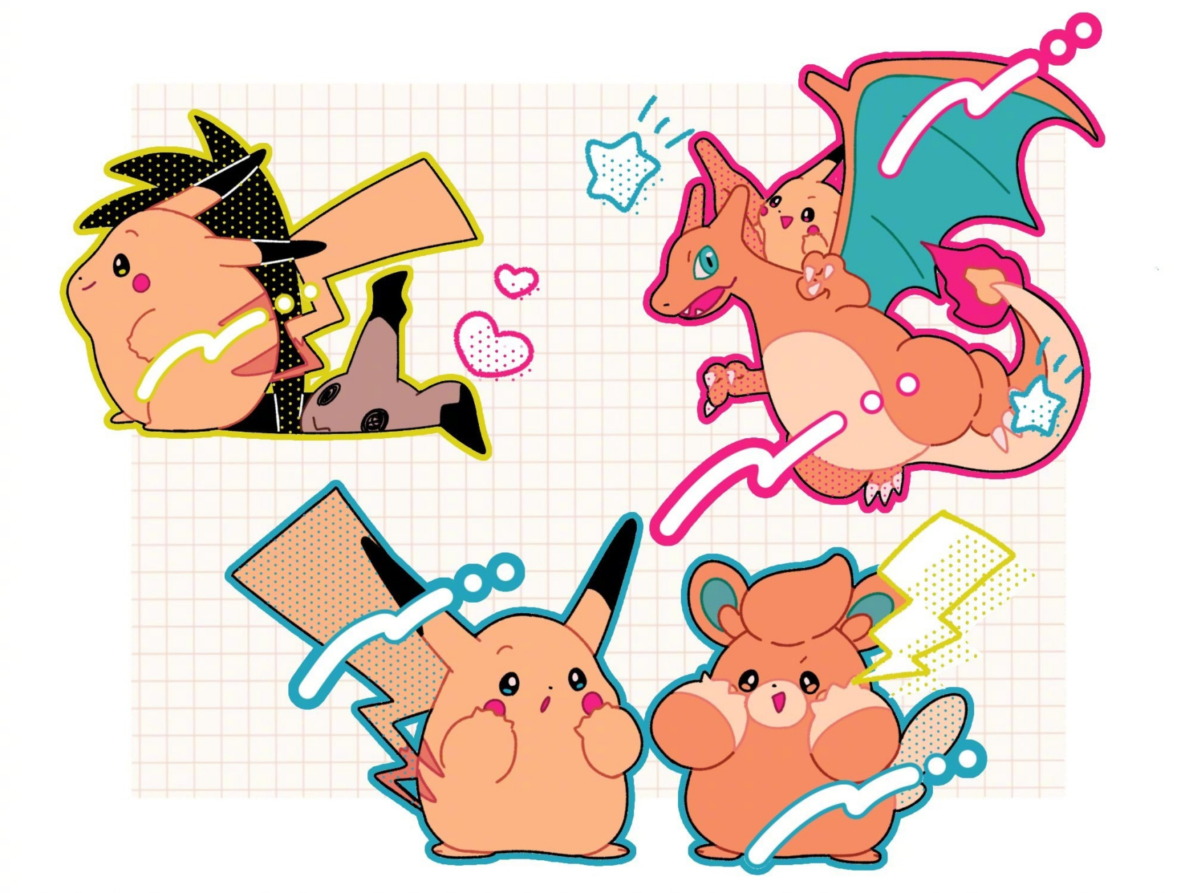 动漫# #插画# #精灵宝可梦