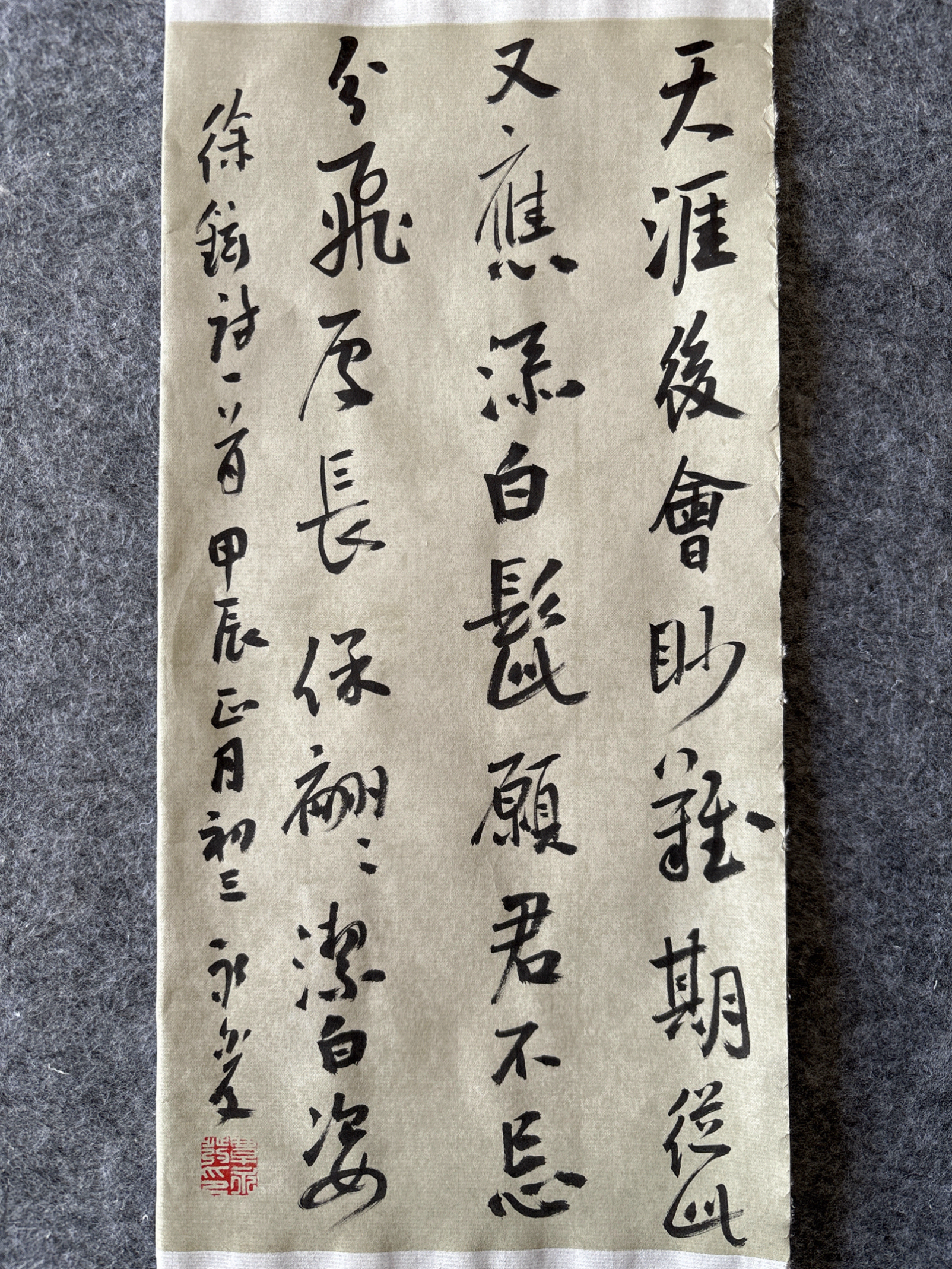 天涯后会眇难期,从此又应添白髭. 愿君不忘分飞处,长保翩翩洁白姿