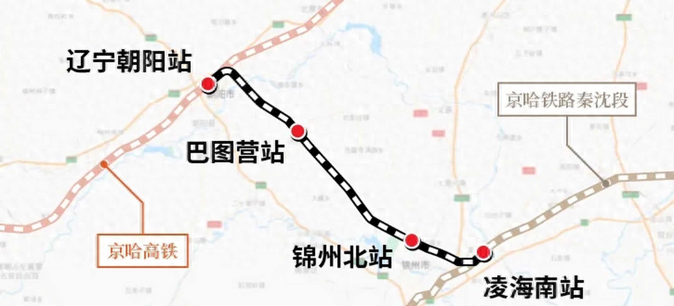 朝阳至凌海高铁线路图图片