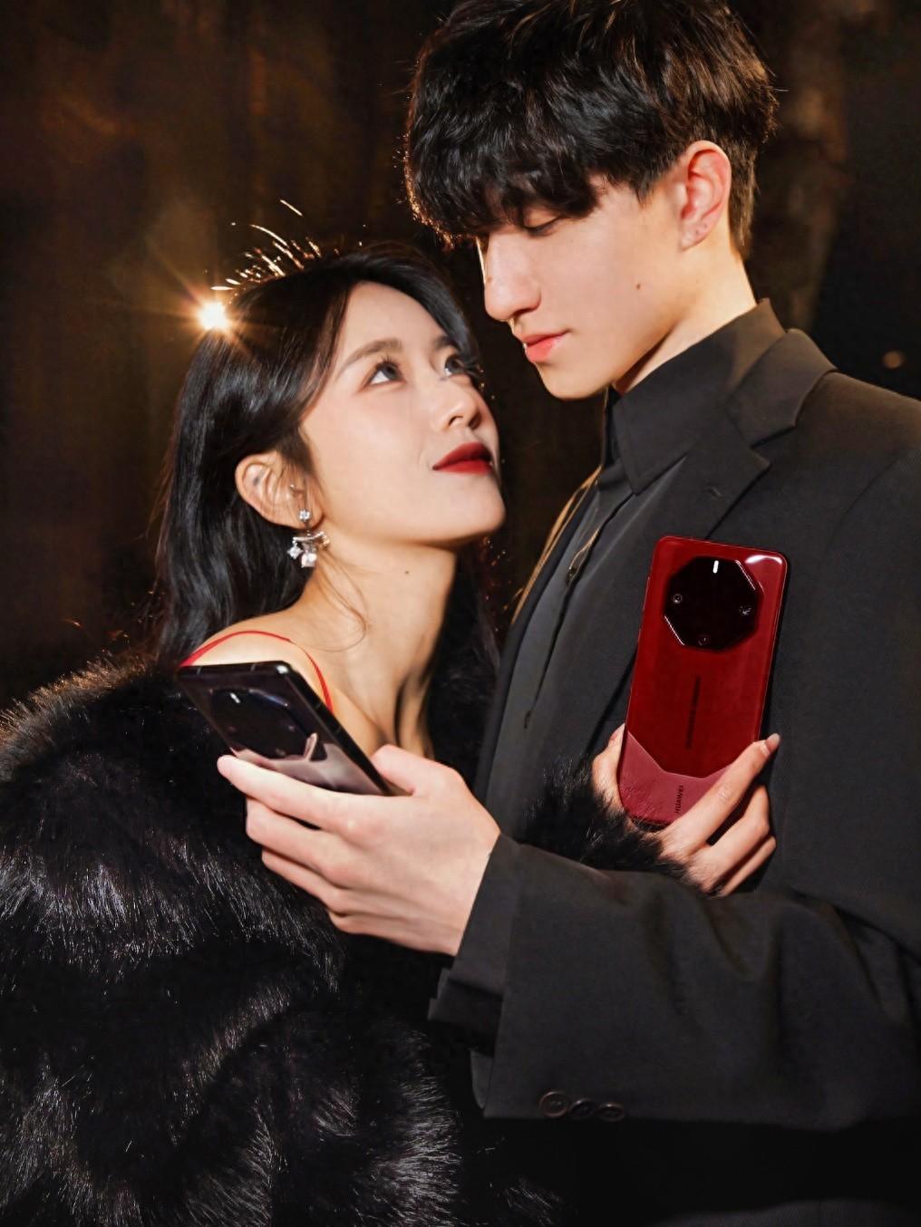 华为mate 60 rs 非凡大师双色天生一对红黑cp成情人节送挚爱之选