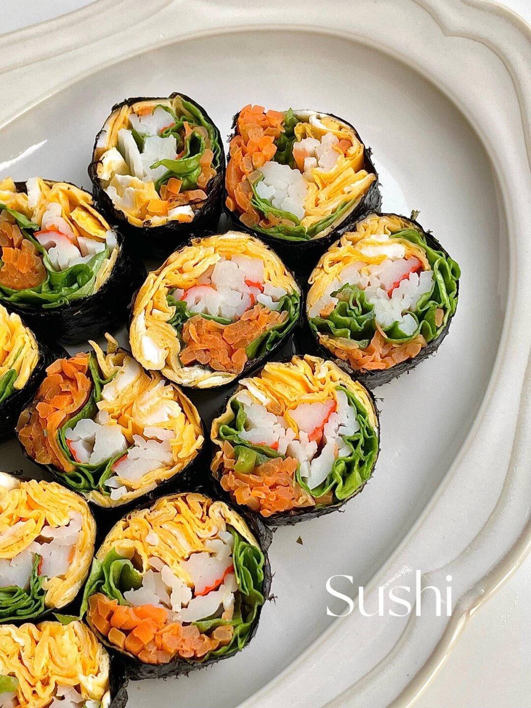 无米韩式鸡蛋寿司!