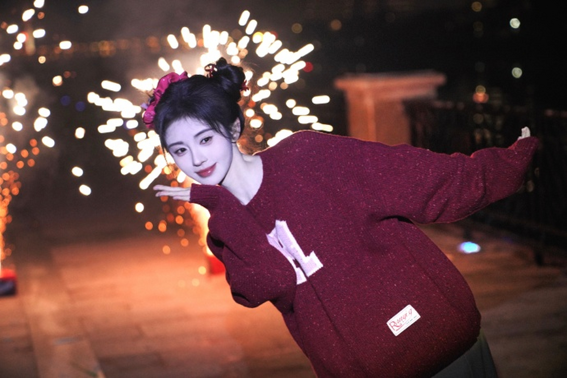 鞠婧祎新年可爱造型# #鞠婧祎# 是可爱的宝.