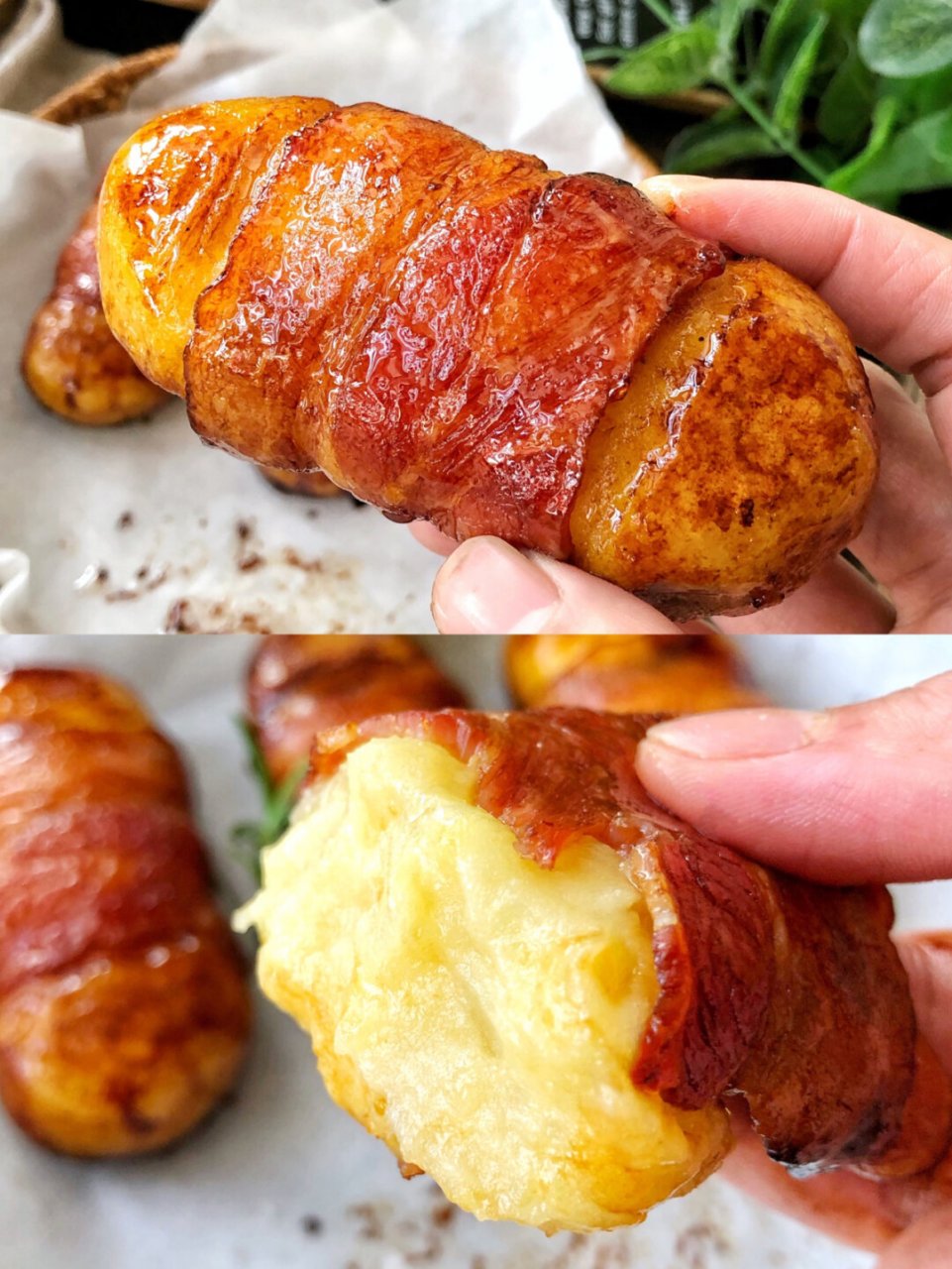 入口即化的照烧土豆泥培根卷～巨好吃!