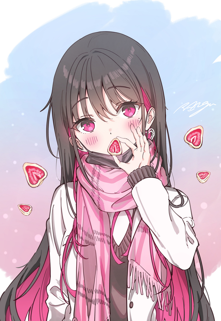 二次元# "草莓巧克力,你喜欢吗?" twi:@ran9u
