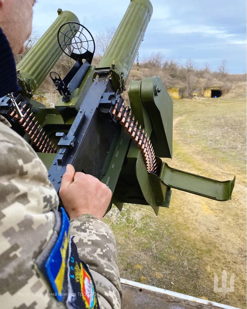 爷爷辈的马克沁重机枪重现战场,成为乌克兰打击无人机的主要武器.