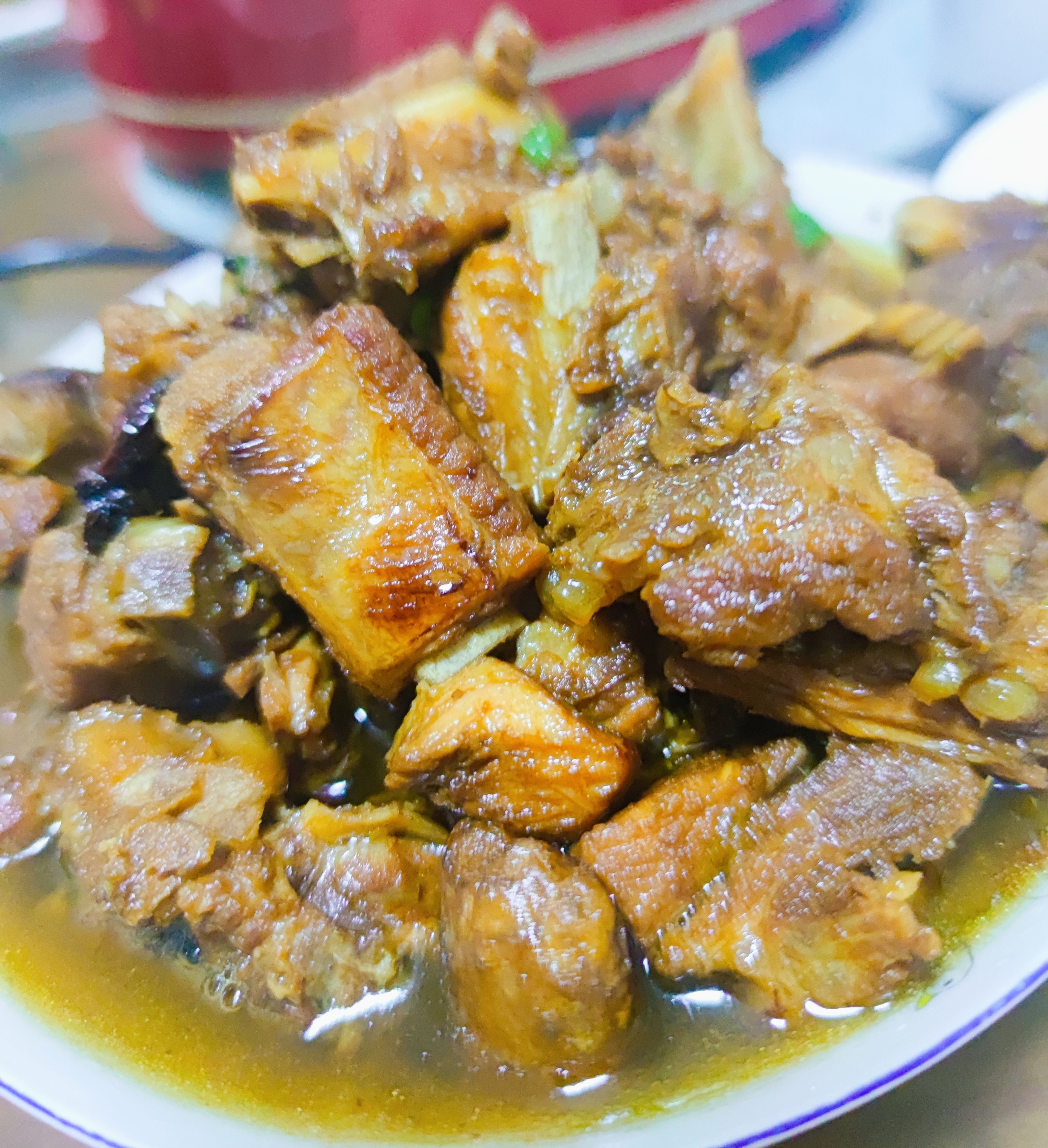 2024年新年的愿望,在这一盘红烧排骨里,在这一盘杂蔬丸子煲里,在这