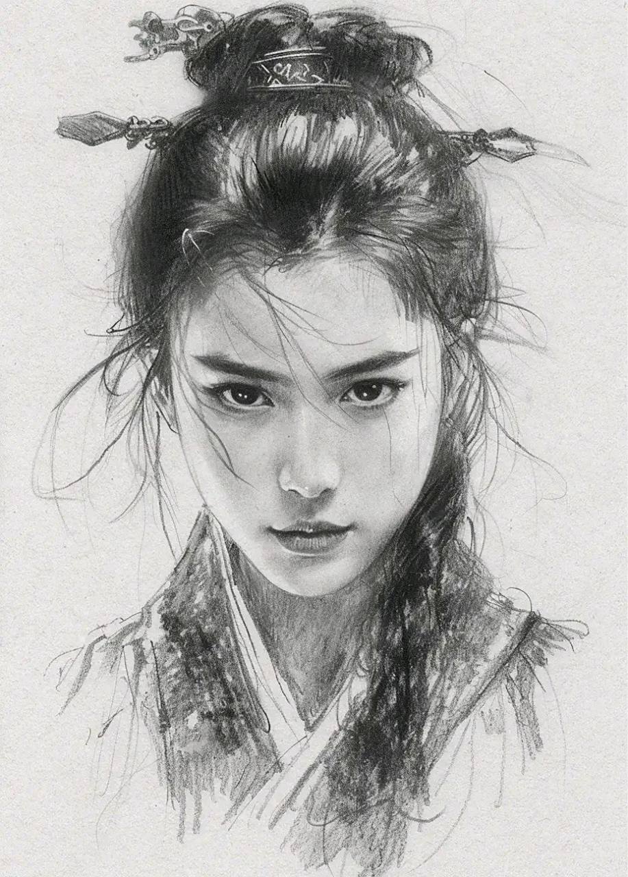 素描 | 女侠人物