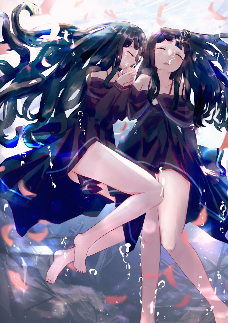 赤脚少女[舔屏][舔屏][舔屏] 画师:べねほれ#二次元# #二次元美图