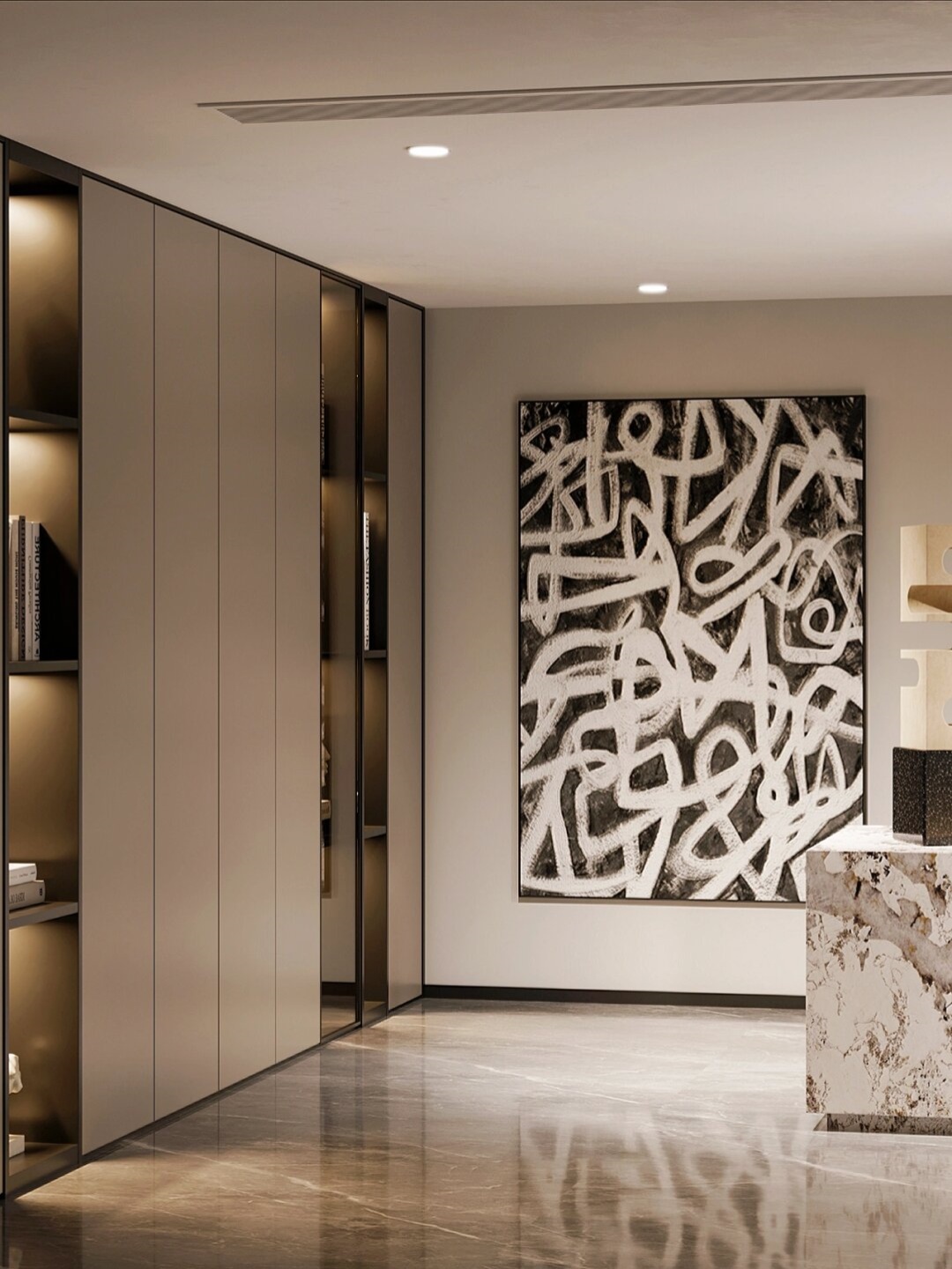 亲们,我今天要和大家分享一个超级惊艳的极简风别墅地下室设计!