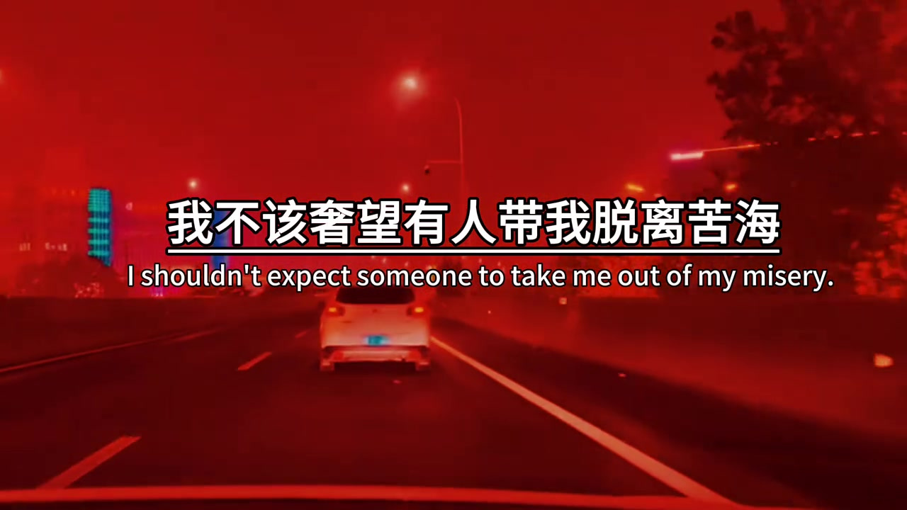 我本身就是一个满身伤疤的人,我不该奢望有人带我脱离苦海,可笑