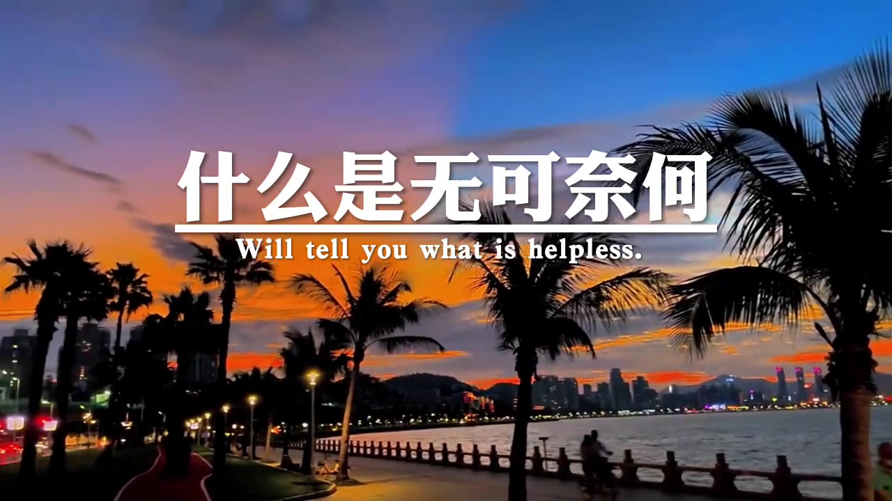 生活会告诉你,什么叫身不由己,压力会告诉你,什么是无可奈何