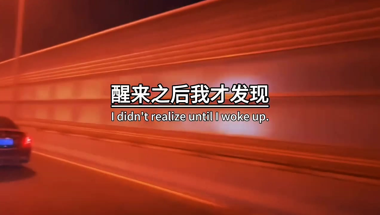 我刚刚做了一个梦,梦里你不要我了,然后我突然惊醒.醒来之后我