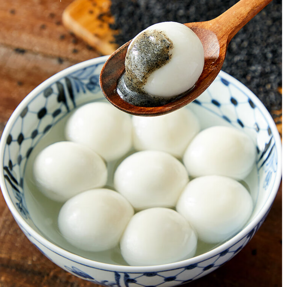 思念宁波风味黑芝麻汤圆,黑芝麻馅浓香四溢,早餐夜宵好搭档!