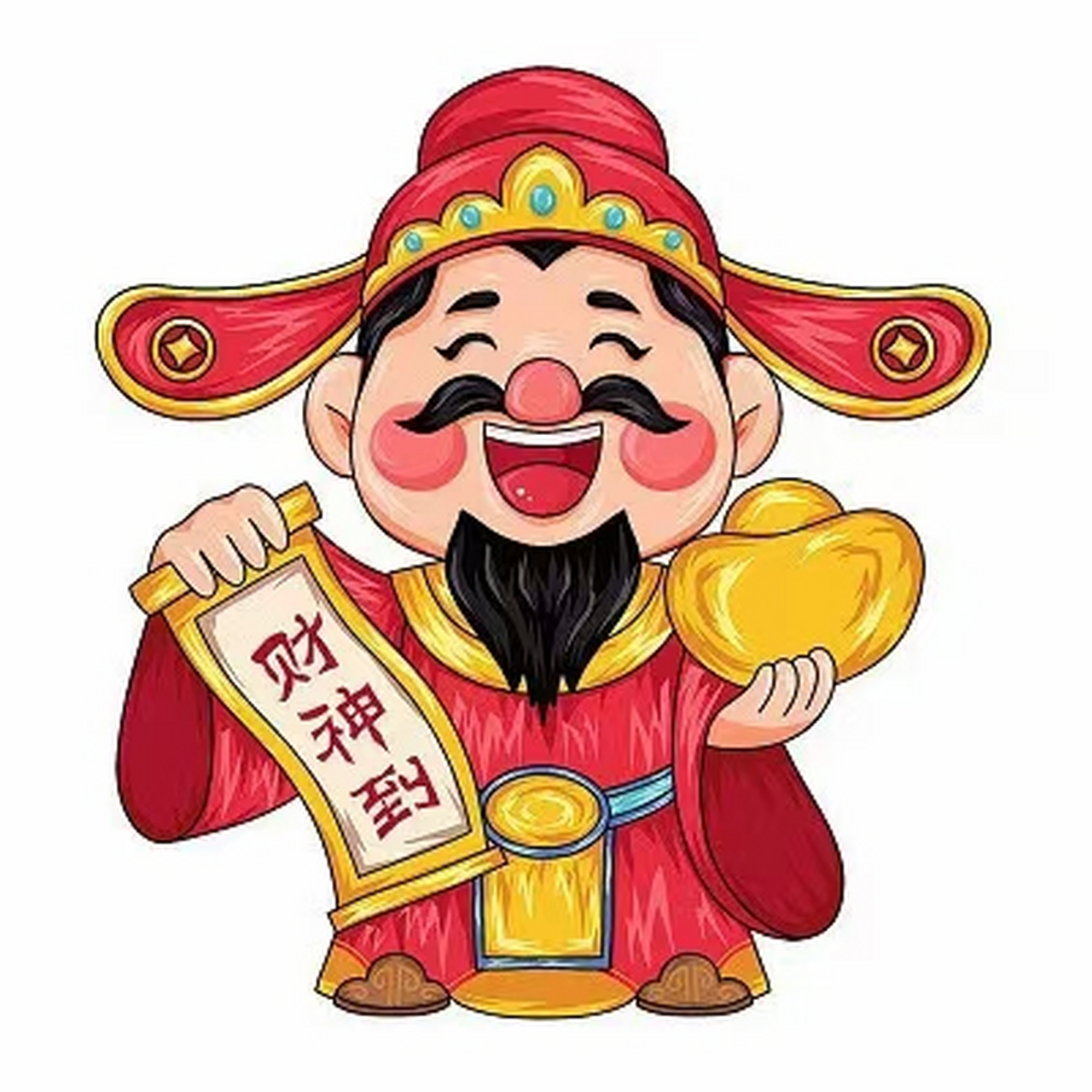 财神爷朋友圈背景图片图片